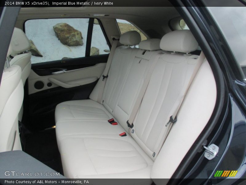 Imperial Blue Metallic / Ivory White 2014 BMW X5 xDrive35i