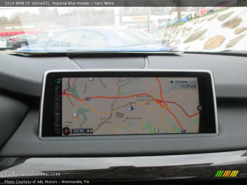 Imperial Blue Metallic / Ivory White 2014 BMW X5 xDrive35i
