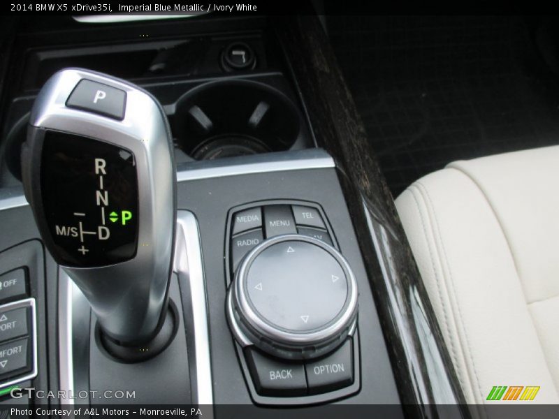 Imperial Blue Metallic / Ivory White 2014 BMW X5 xDrive35i