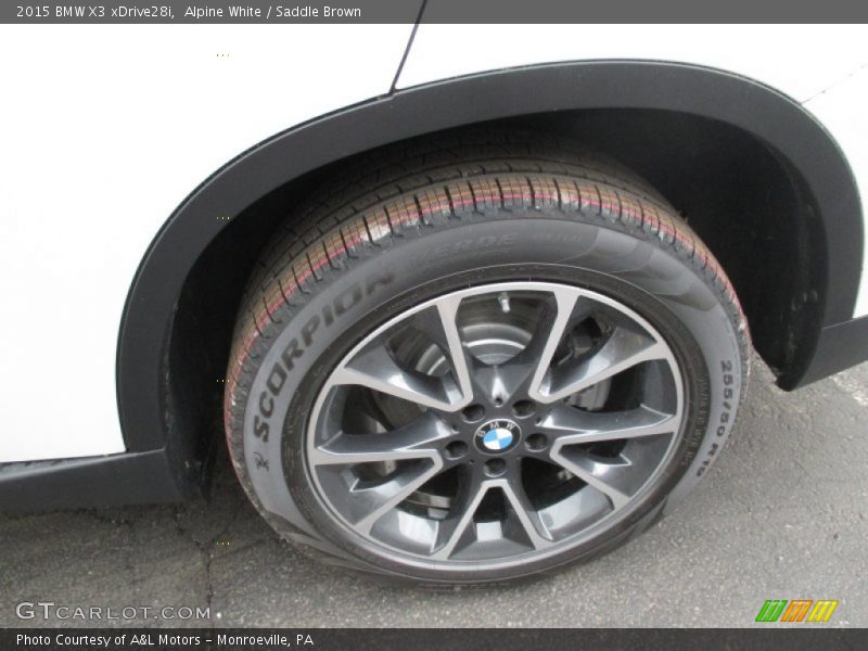 Alpine White / Saddle Brown 2015 BMW X3 xDrive28i