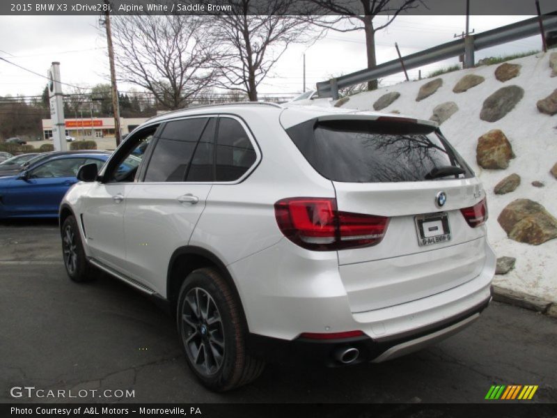 Alpine White / Saddle Brown 2015 BMW X3 xDrive28i