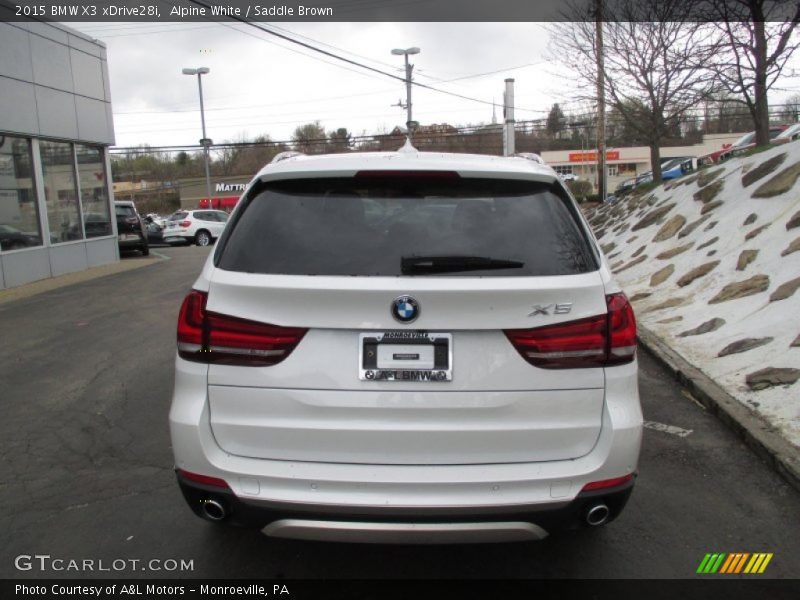 Alpine White / Saddle Brown 2015 BMW X3 xDrive28i