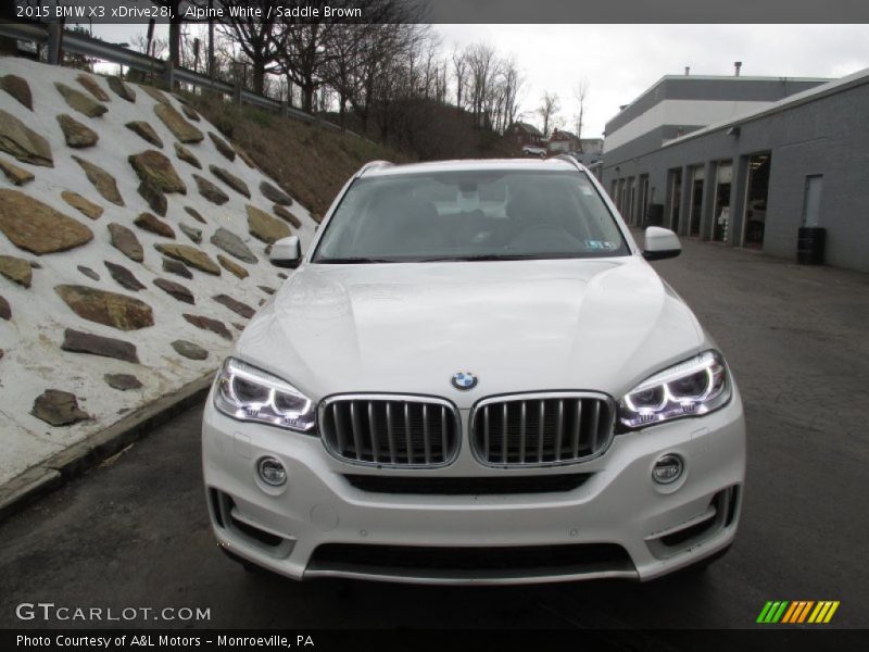 Alpine White / Saddle Brown 2015 BMW X3 xDrive28i
