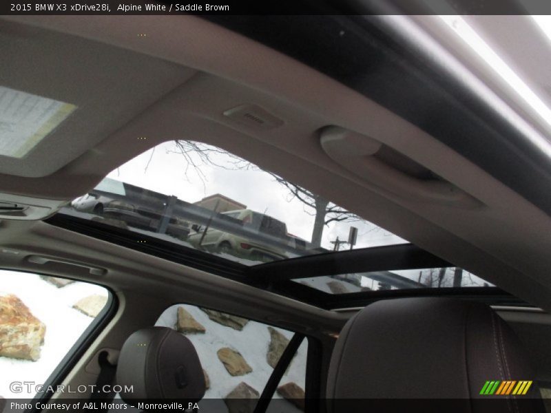 Alpine White / Saddle Brown 2015 BMW X3 xDrive28i