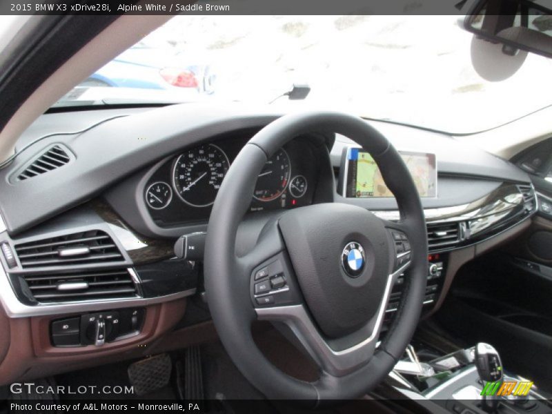 Alpine White / Saddle Brown 2015 BMW X3 xDrive28i
