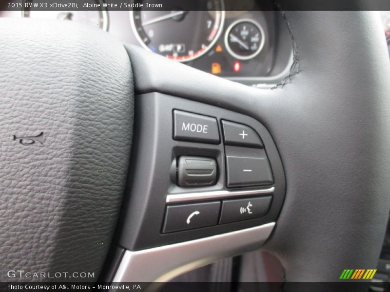 Alpine White / Saddle Brown 2015 BMW X3 xDrive28i