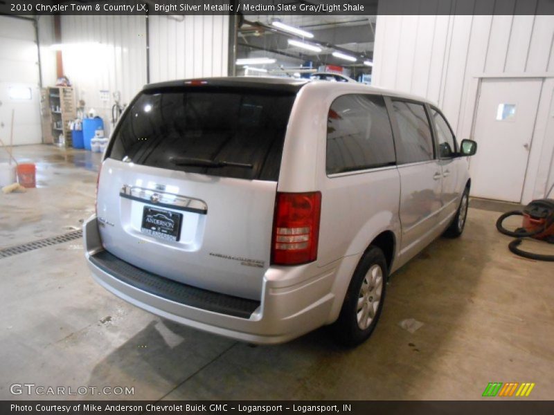 Bright Silver Metallic / Medium Slate Gray/Light Shale 2010 Chrysler Town & Country LX