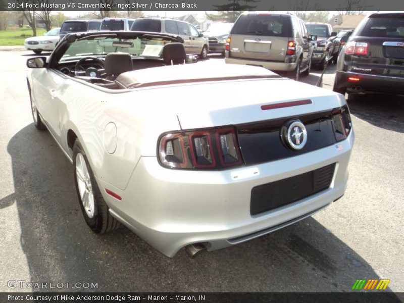 Ingot Silver / Charcoal Black 2014 Ford Mustang V6 Convertible