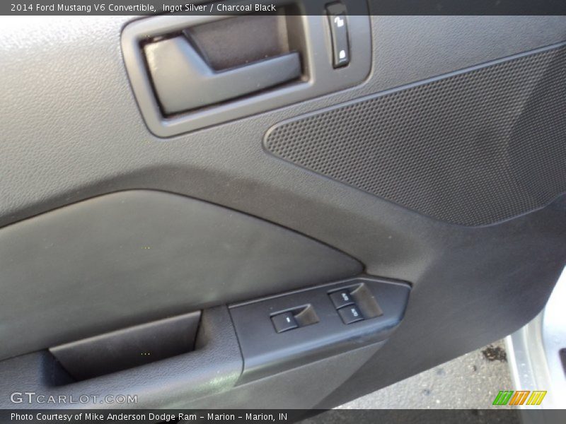 Ingot Silver / Charcoal Black 2014 Ford Mustang V6 Convertible