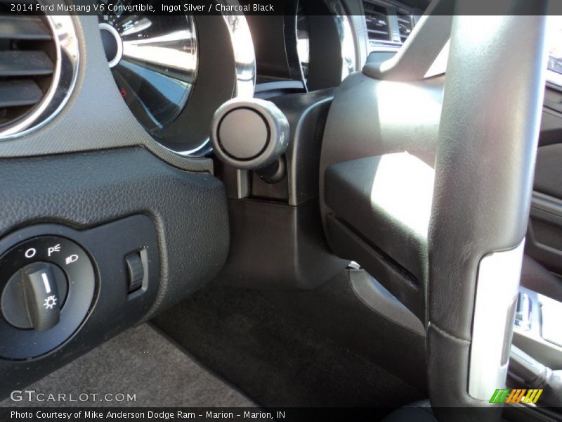 Ingot Silver / Charcoal Black 2014 Ford Mustang V6 Convertible