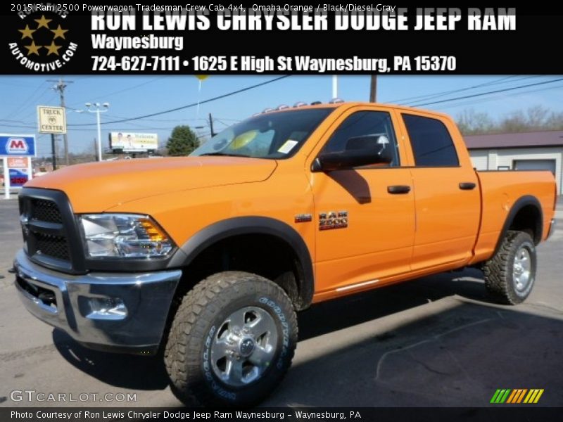 Omaha Orange / Black/Diesel Gray 2015 Ram 2500 Powerwagon Tradesman Crew Cab 4x4