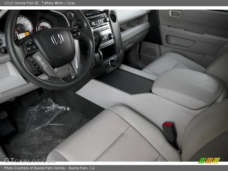 Taffeta White / Gray 2015 Honda Pilot SE