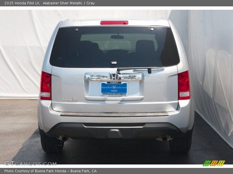 Alabaster Silver Metallic / Gray 2015 Honda Pilot LX