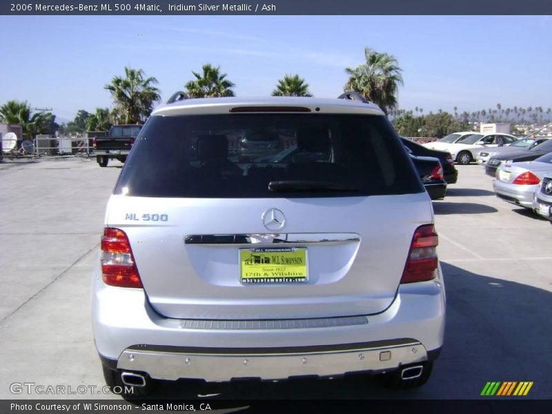 Iridium Silver Metallic / Ash 2006 Mercedes-Benz ML 500 4Matic
