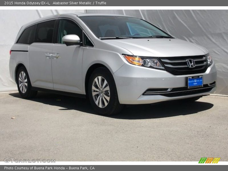 Alabaster Silver Metallic / Truffle 2015 Honda Odyssey EX-L