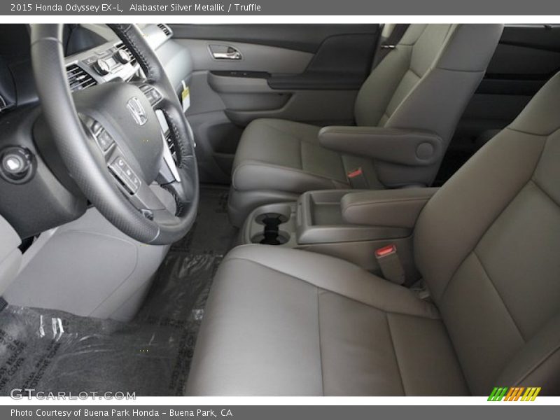 Alabaster Silver Metallic / Truffle 2015 Honda Odyssey EX-L