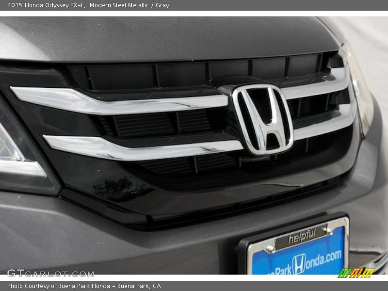 Modern Steel Metallic / Gray 2015 Honda Odyssey EX-L