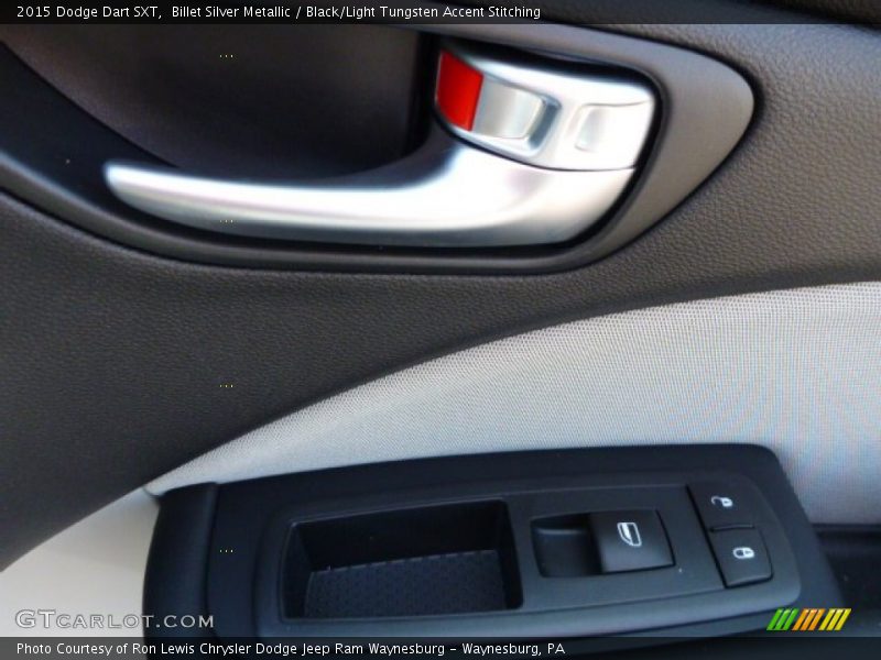 Billet Silver Metallic / Black/Light Tungsten Accent Stitching 2015 Dodge Dart SXT
