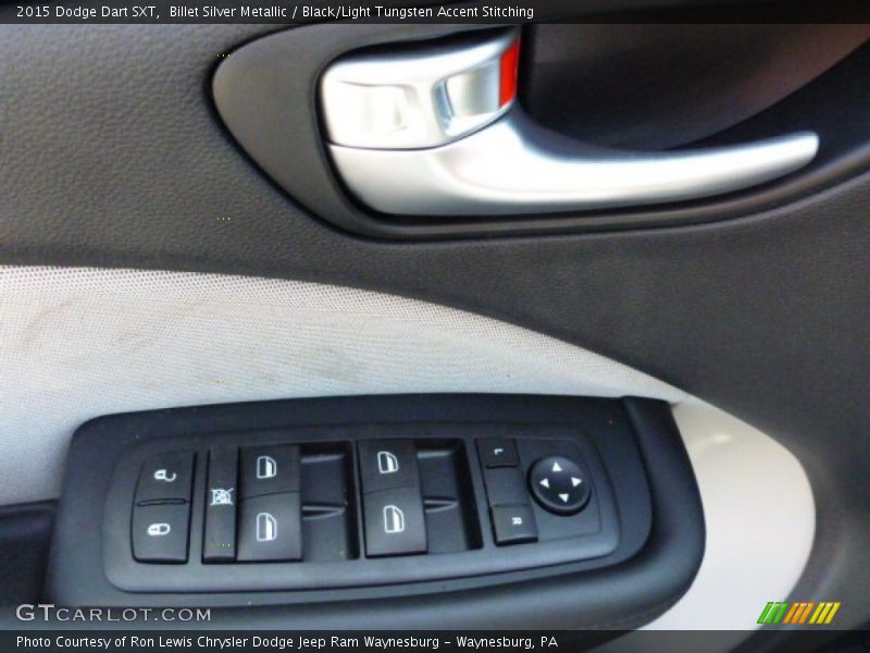 Billet Silver Metallic / Black/Light Tungsten Accent Stitching 2015 Dodge Dart SXT
