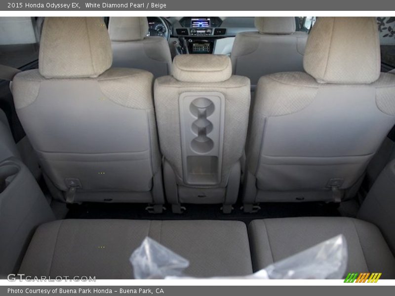 White Diamond Pearl / Beige 2015 Honda Odyssey EX