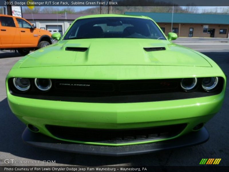 Sublime Green Pearl / Black 2015 Dodge Challenger R/T Scat Pack