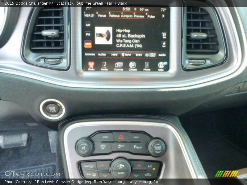 Sublime Green Pearl / Black 2015 Dodge Challenger R/T Scat Pack