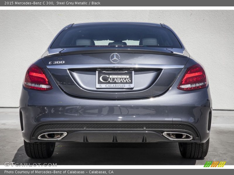 Steel Grey Metallic / Black 2015 Mercedes-Benz C 300