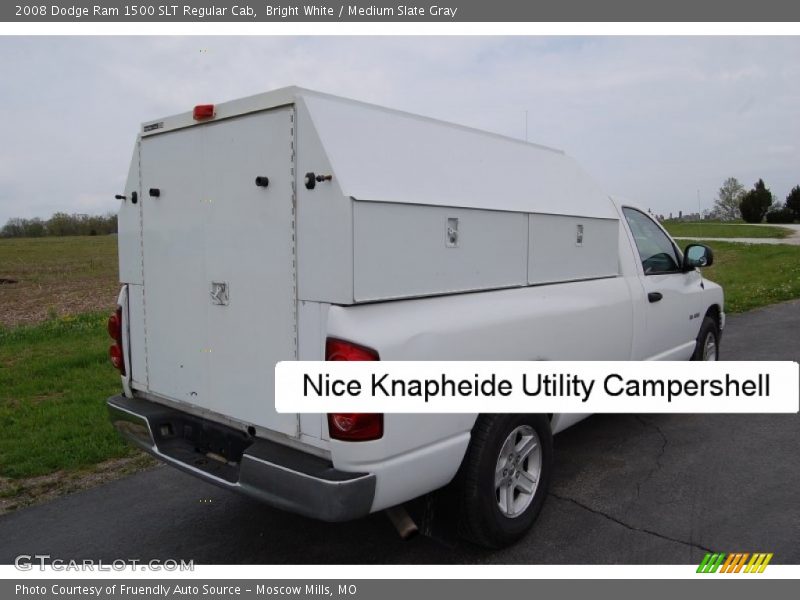 Bright White / Medium Slate Gray 2008 Dodge Ram 1500 SLT Regular Cab