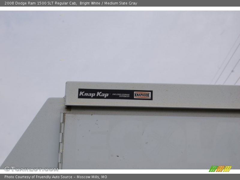 Bright White / Medium Slate Gray 2008 Dodge Ram 1500 SLT Regular Cab