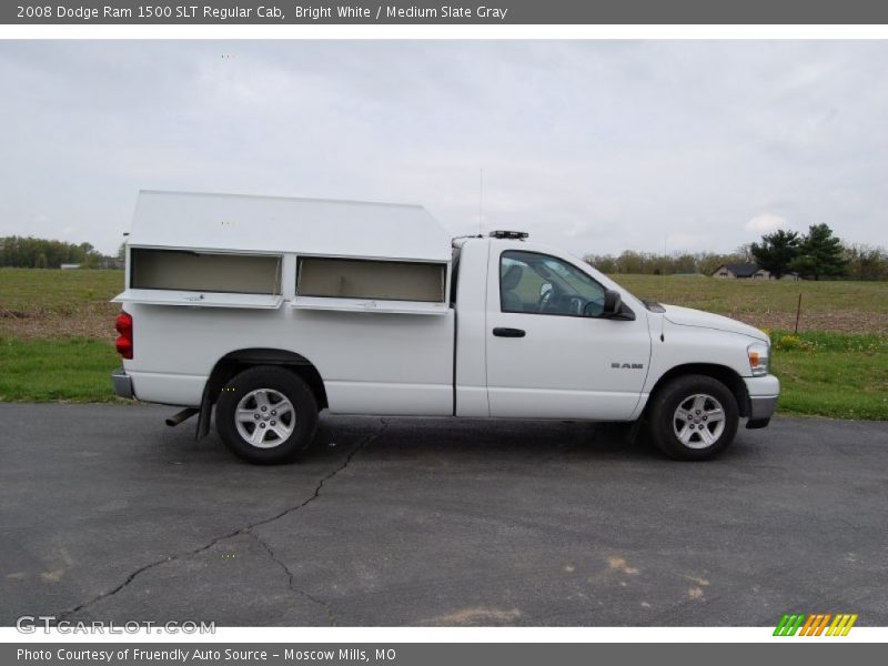 Bright White / Medium Slate Gray 2008 Dodge Ram 1500 SLT Regular Cab