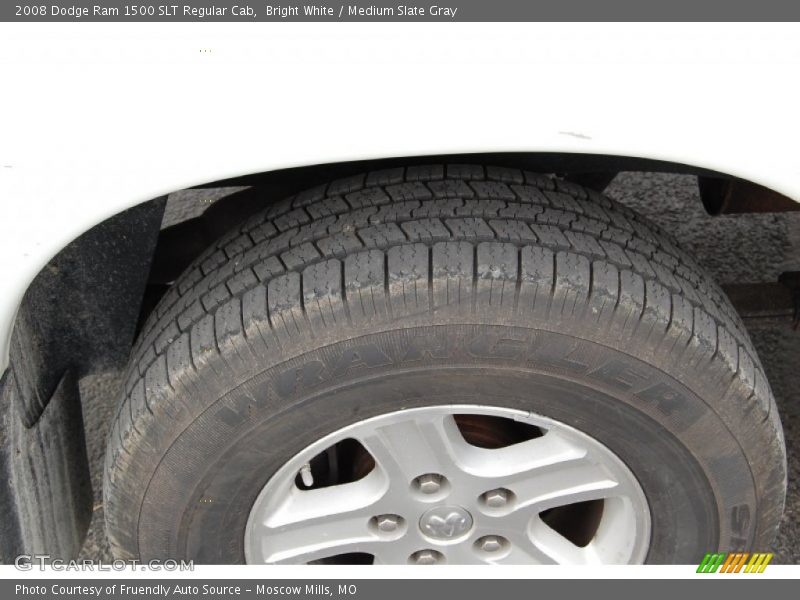 Bright White / Medium Slate Gray 2008 Dodge Ram 1500 SLT Regular Cab