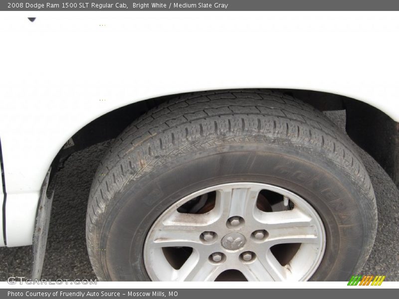 Bright White / Medium Slate Gray 2008 Dodge Ram 1500 SLT Regular Cab