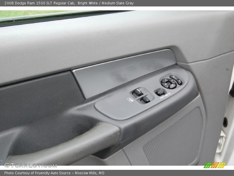 Bright White / Medium Slate Gray 2008 Dodge Ram 1500 SLT Regular Cab