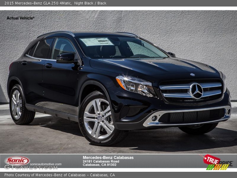 Night Black / Black 2015 Mercedes-Benz GLA 250 4Matic
