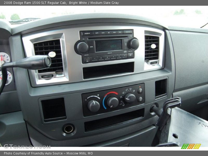 Bright White / Medium Slate Gray 2008 Dodge Ram 1500 SLT Regular Cab