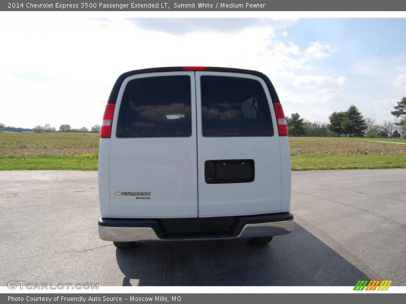 Summit White / Medium Pewter 2014 Chevrolet Express 3500 Passenger Extended LT