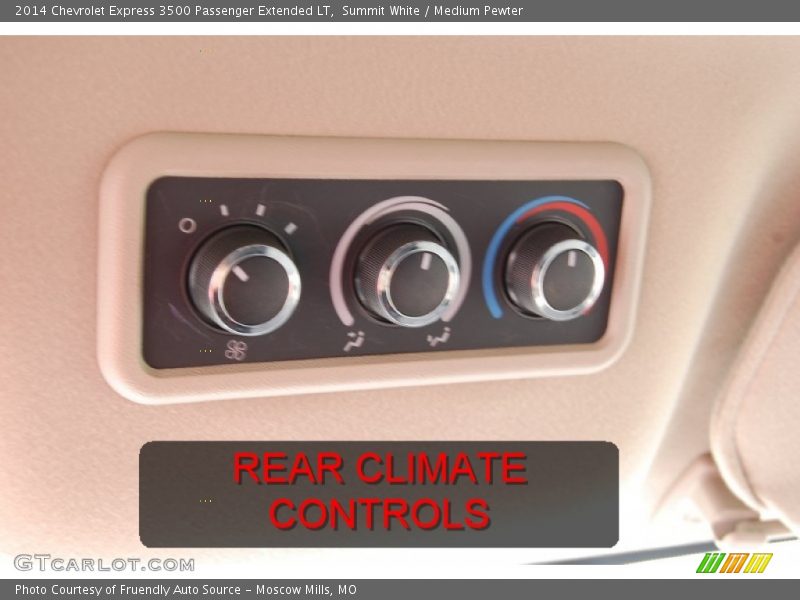 Summit White / Medium Pewter 2014 Chevrolet Express 3500 Passenger Extended LT