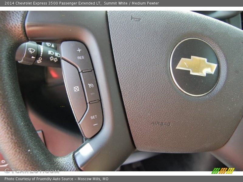 Summit White / Medium Pewter 2014 Chevrolet Express 3500 Passenger Extended LT