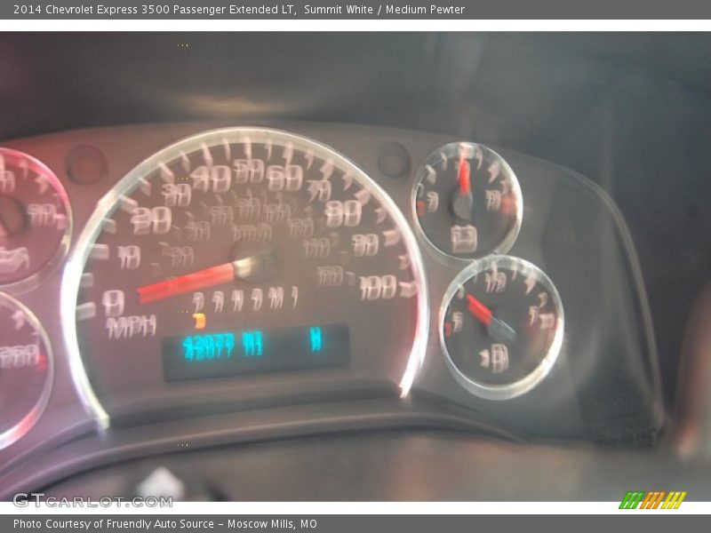 Summit White / Medium Pewter 2014 Chevrolet Express 3500 Passenger Extended LT