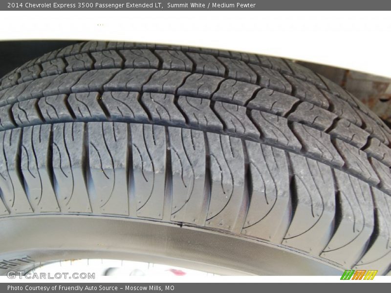 Summit White / Medium Pewter 2014 Chevrolet Express 3500 Passenger Extended LT