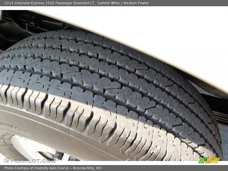 Summit White / Medium Pewter 2014 Chevrolet Express 3500 Passenger Extended LT