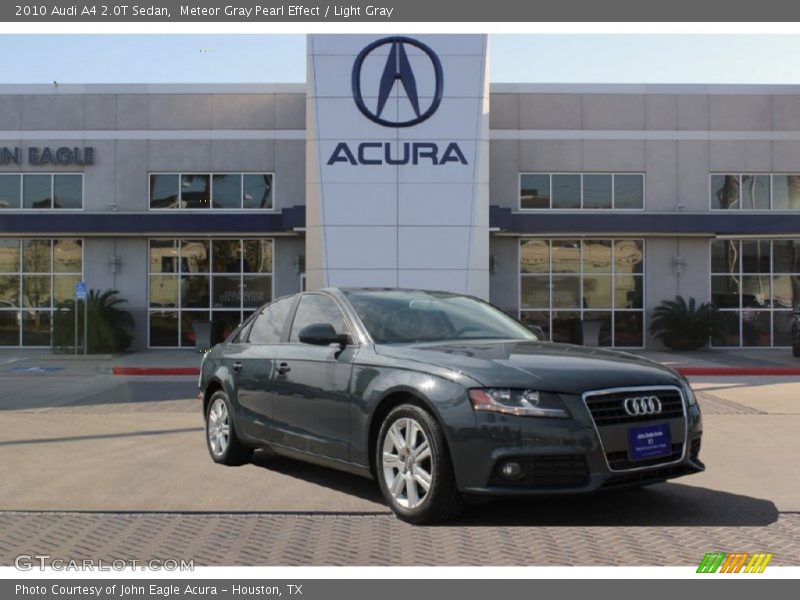 Meteor Gray Pearl Effect / Light Gray 2010 Audi A4 2.0T Sedan