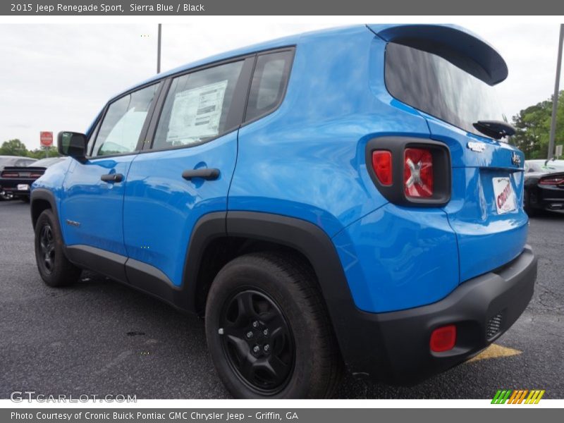 Sierra Blue / Black 2015 Jeep Renegade Sport