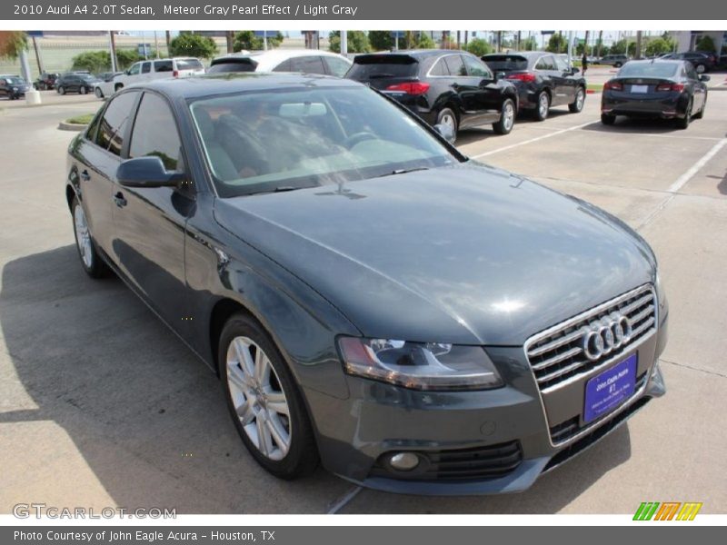 Meteor Gray Pearl Effect / Light Gray 2010 Audi A4 2.0T Sedan
