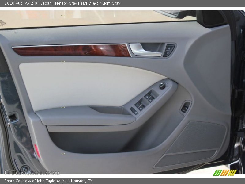 Meteor Gray Pearl Effect / Light Gray 2010 Audi A4 2.0T Sedan