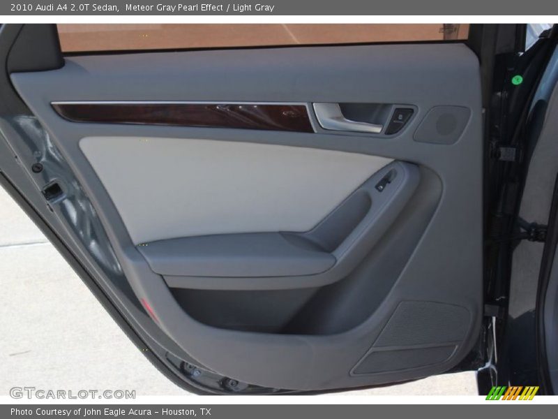 Meteor Gray Pearl Effect / Light Gray 2010 Audi A4 2.0T Sedan
