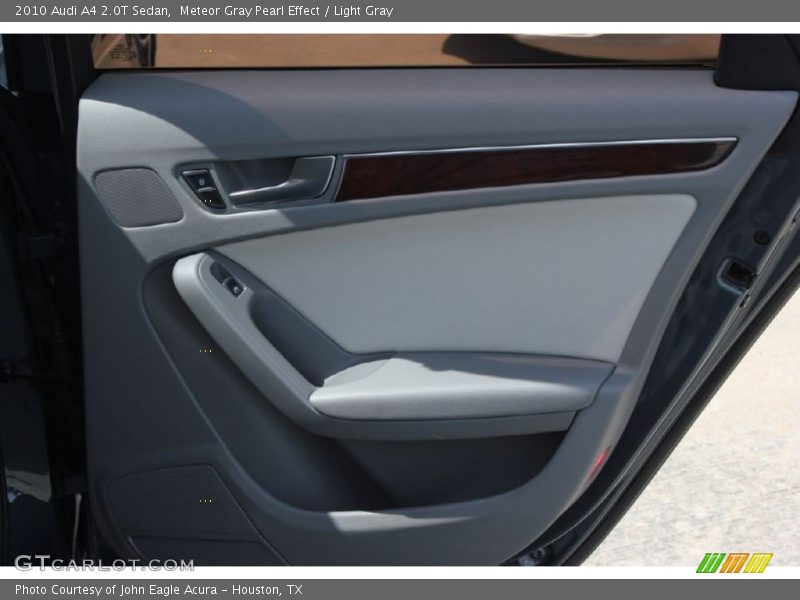 Meteor Gray Pearl Effect / Light Gray 2010 Audi A4 2.0T Sedan