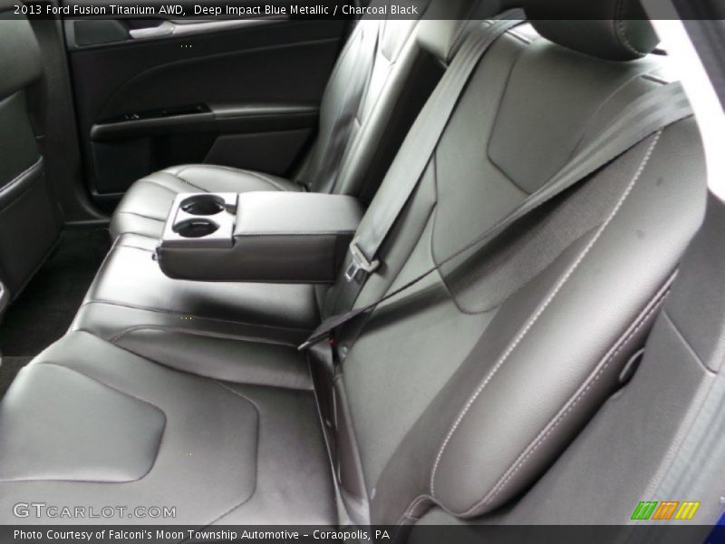 Deep Impact Blue Metallic / Charcoal Black 2013 Ford Fusion Titanium AWD