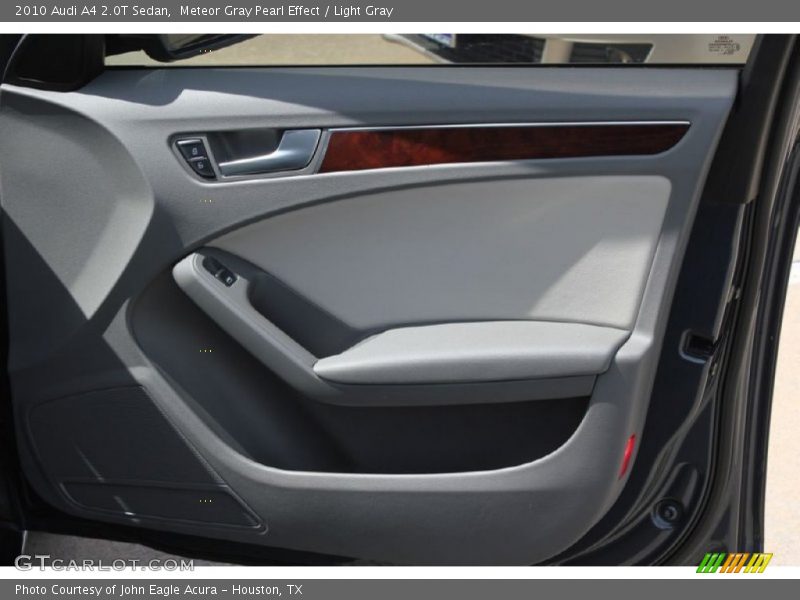 Meteor Gray Pearl Effect / Light Gray 2010 Audi A4 2.0T Sedan