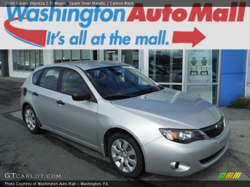 Spark Silver Metallic / Carbon Black 2008 Subaru Impreza 2.5i Wagon